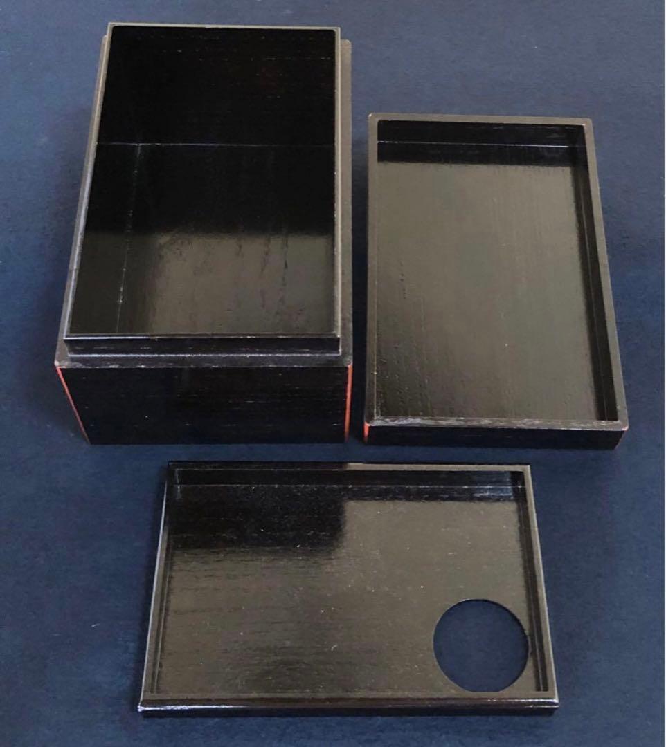 《R》茶道具 黒柿合せ塗 茶箱 お茶道具6点付　260109き2