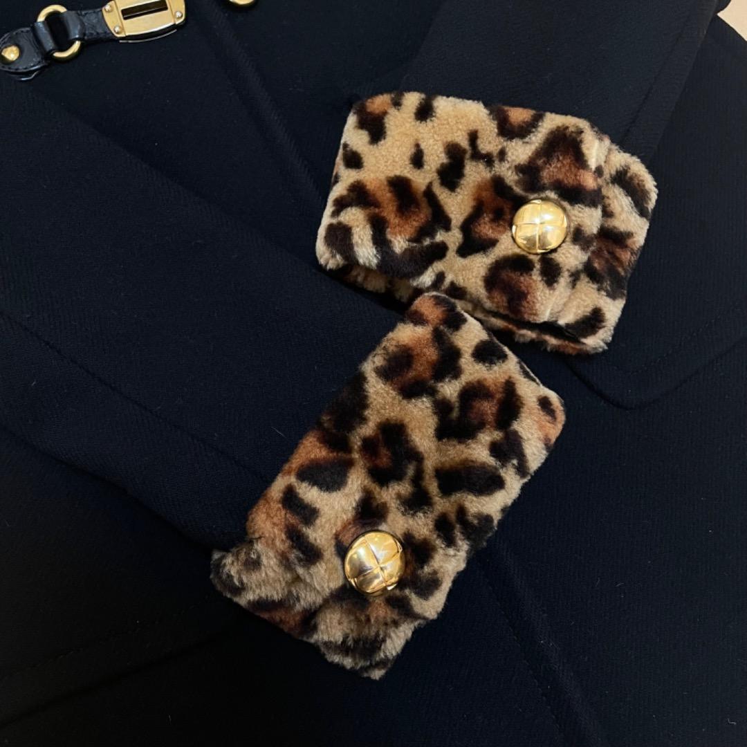 miu miu ブラック ダッフルコート