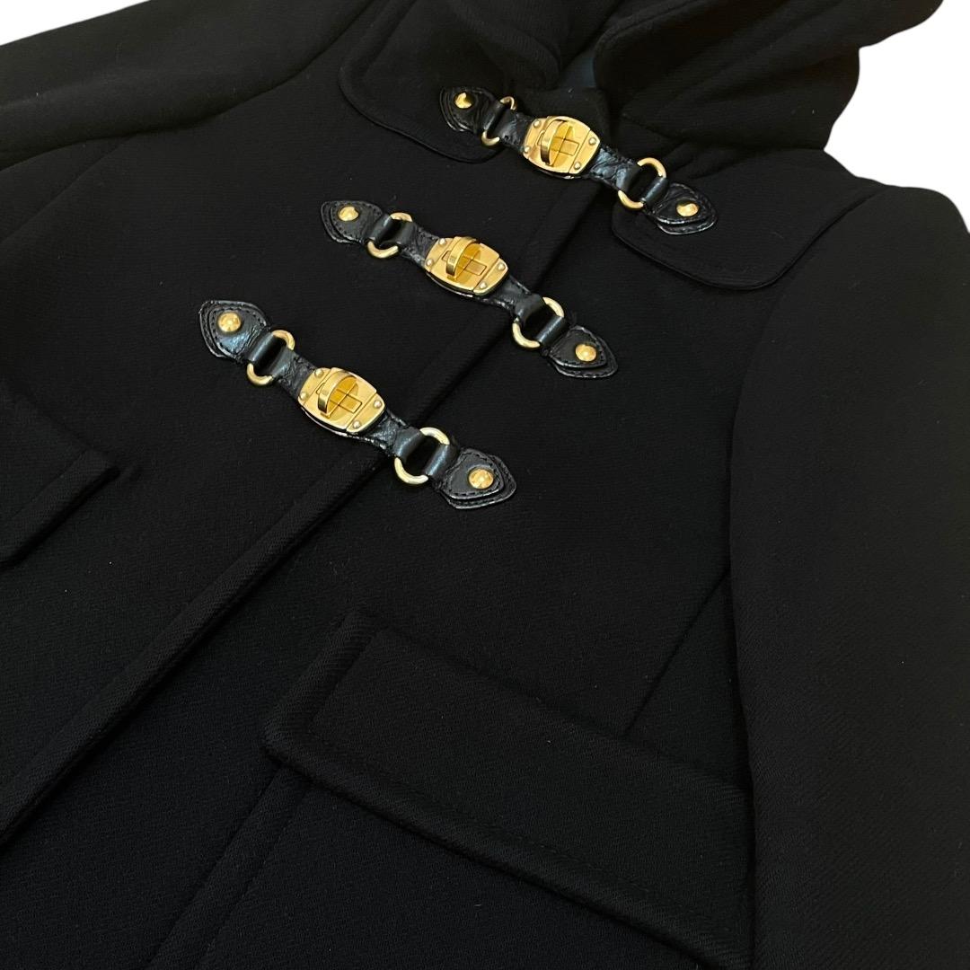 miu miu ブラック ダッフルコート