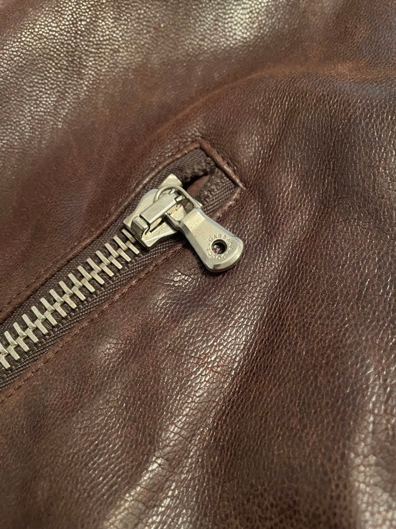 DOLCE & GABBANA フード付きレザージャケット