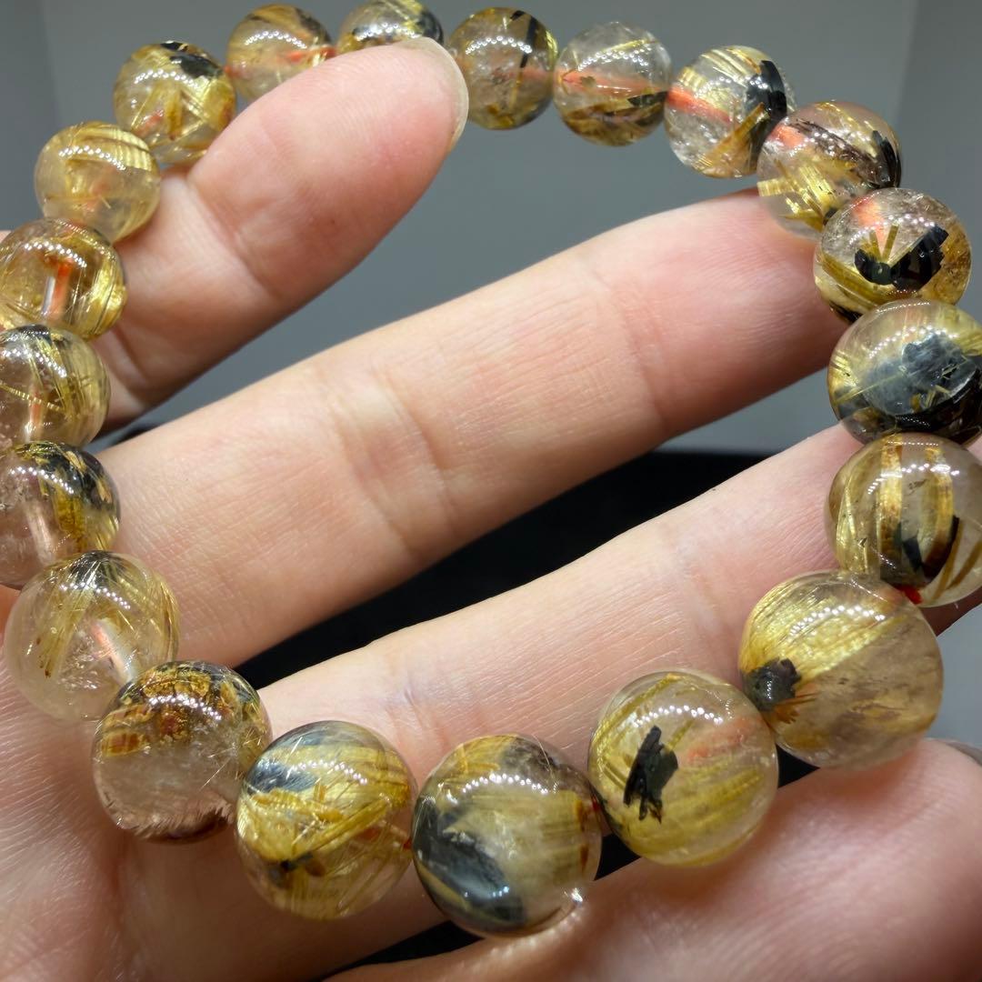 ◯075 太陽放射 ゴールド タイチン ルチル クォーツ◯