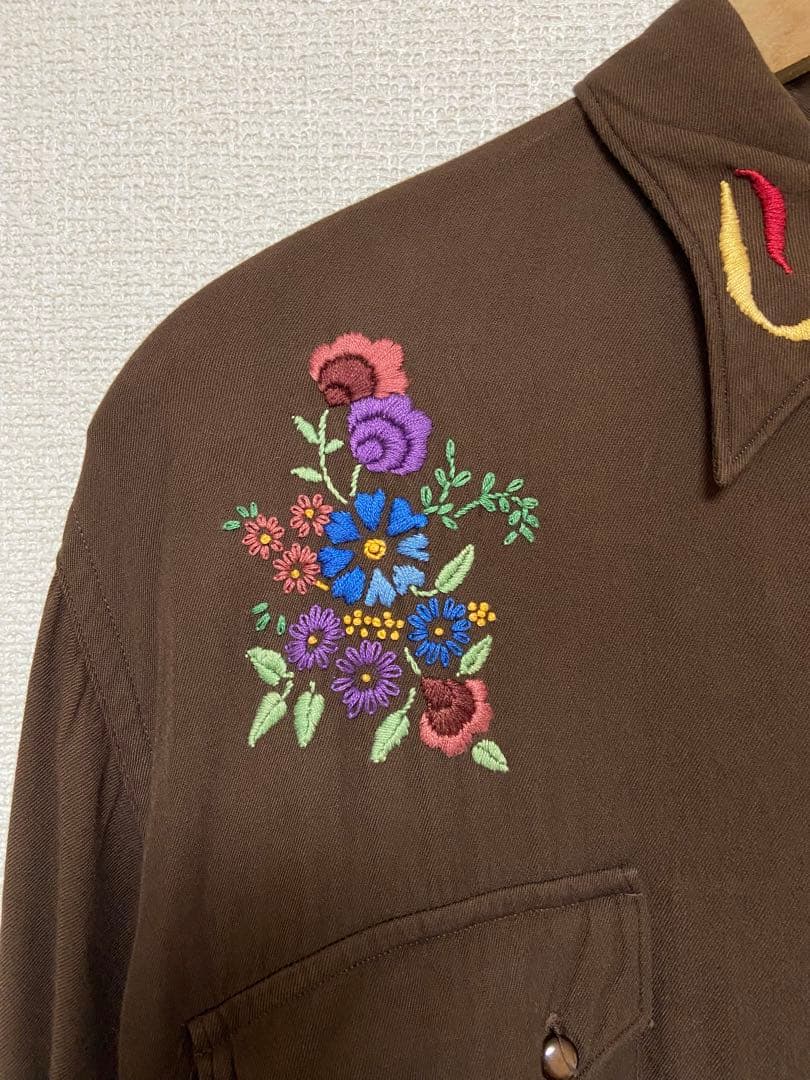 TOWNCRAFT 40s初期　レーヨン　ウエスタンシャツ　状態良好