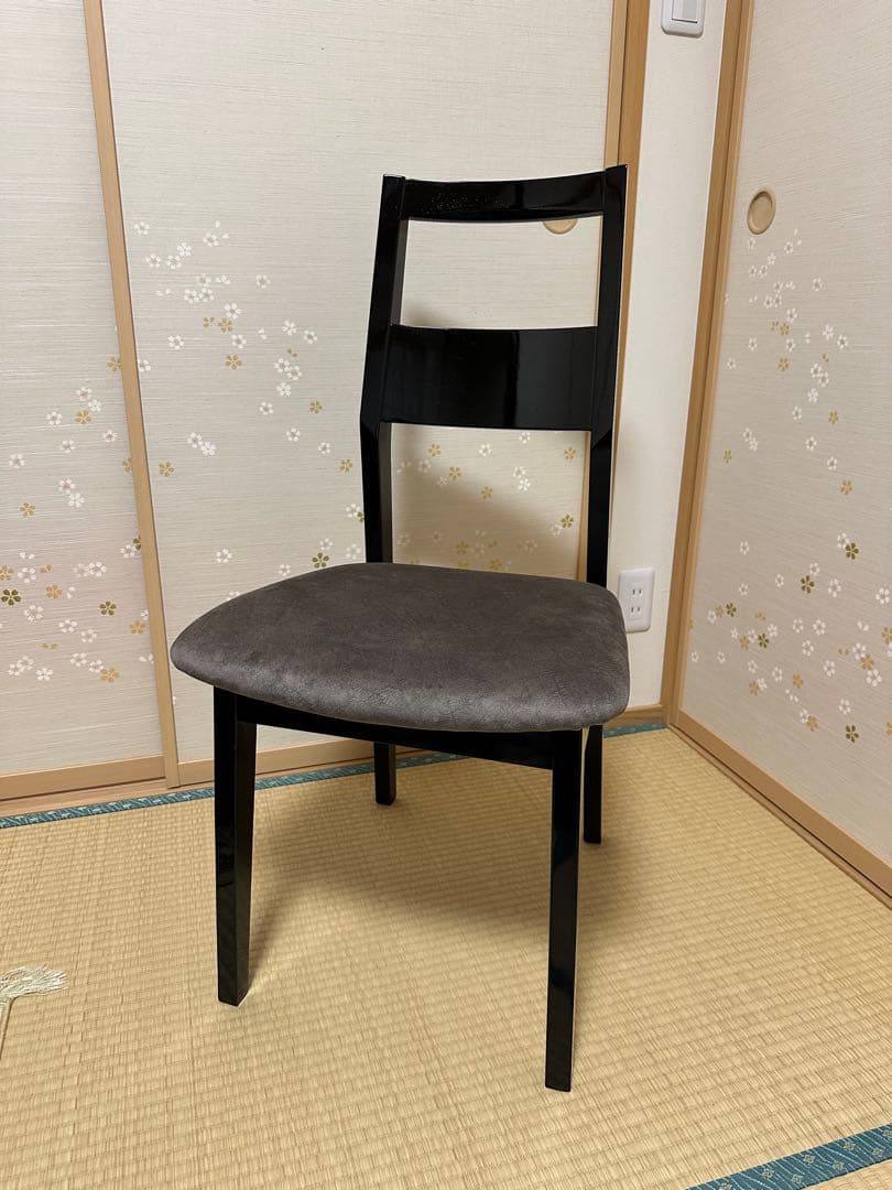 【送料無料】ピアノチェア 艶あり塗装 ブラック