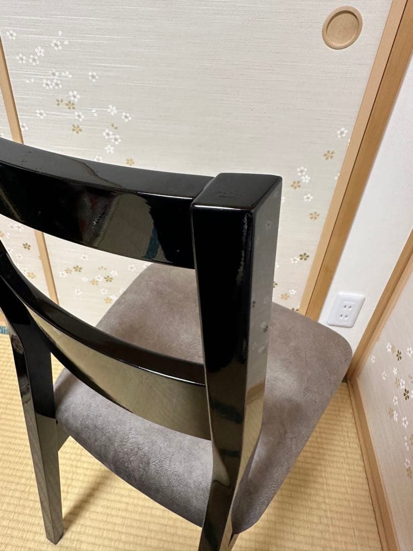 【送料無料】ピアノチェア 艶あり塗装 ブラック