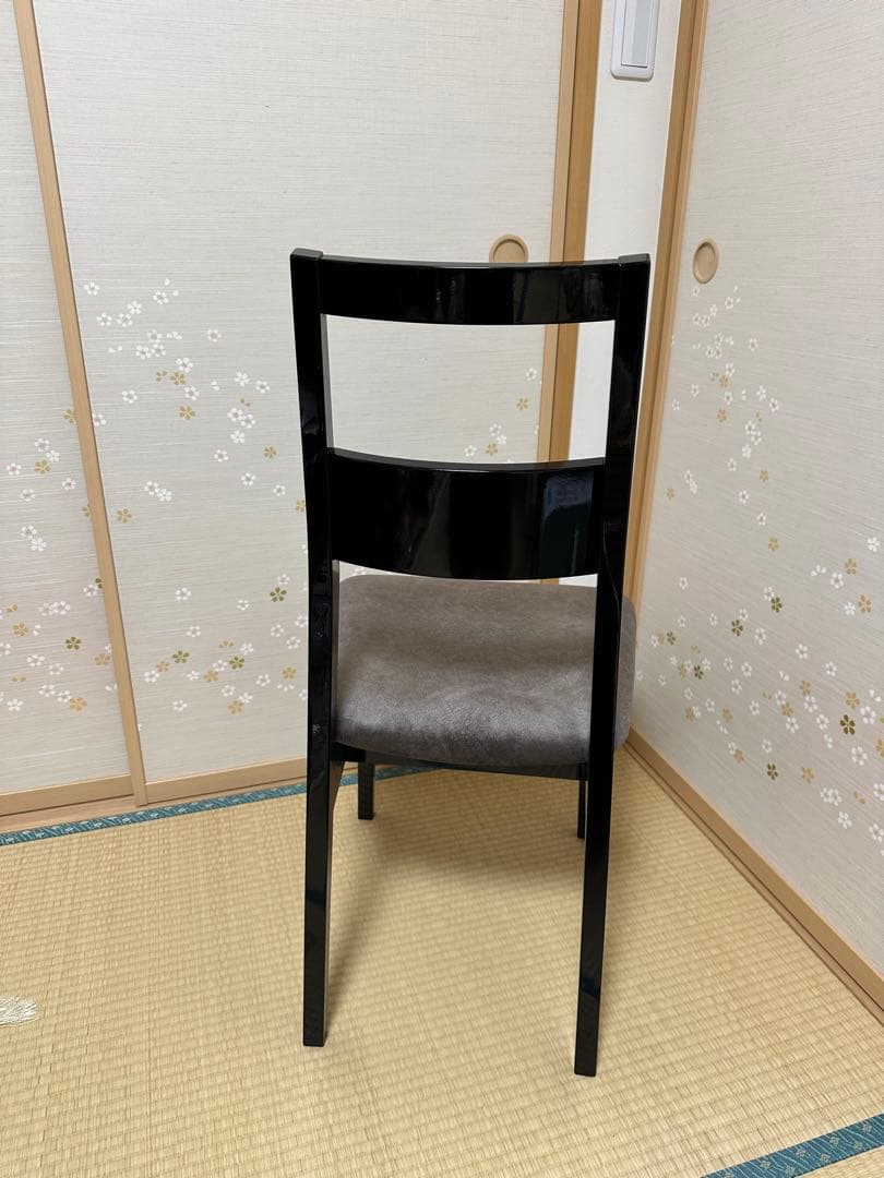 【送料無料】ピアノチェア 艶あり塗装 ブラック