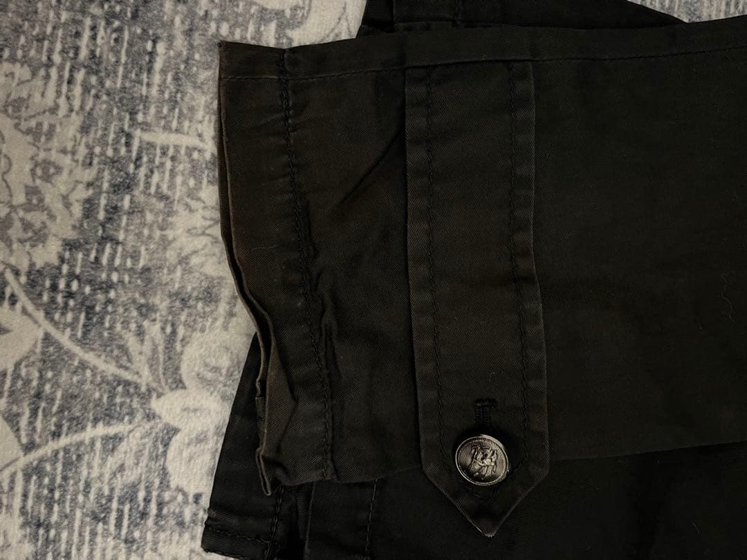 Burberry BlackLabel ナポレオンコートブラック 銀ボタン 美品