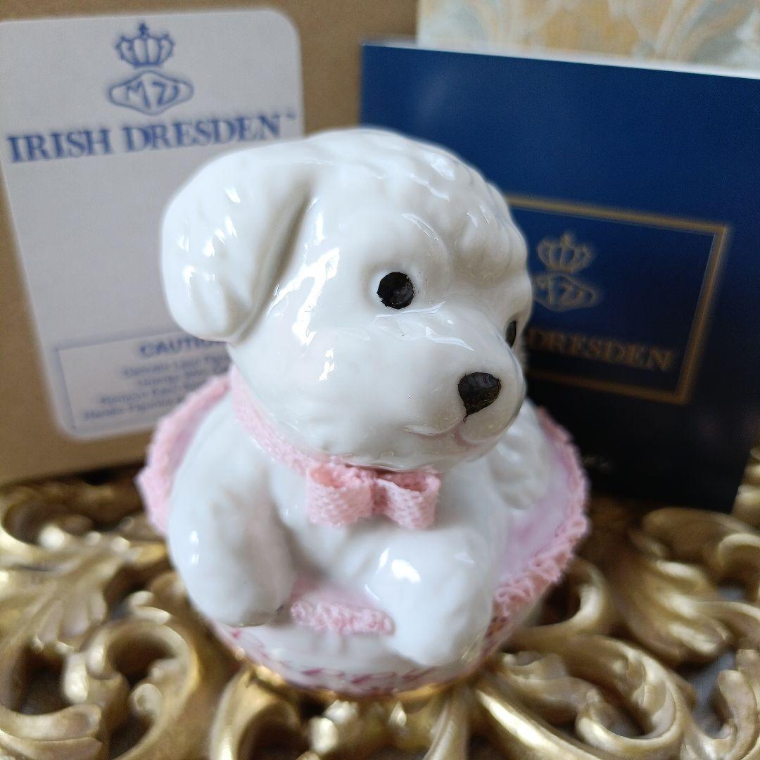 本日お値下げ❗️♥美品！アイリッシュドレスデン♪干支♪犬 　Puppy love