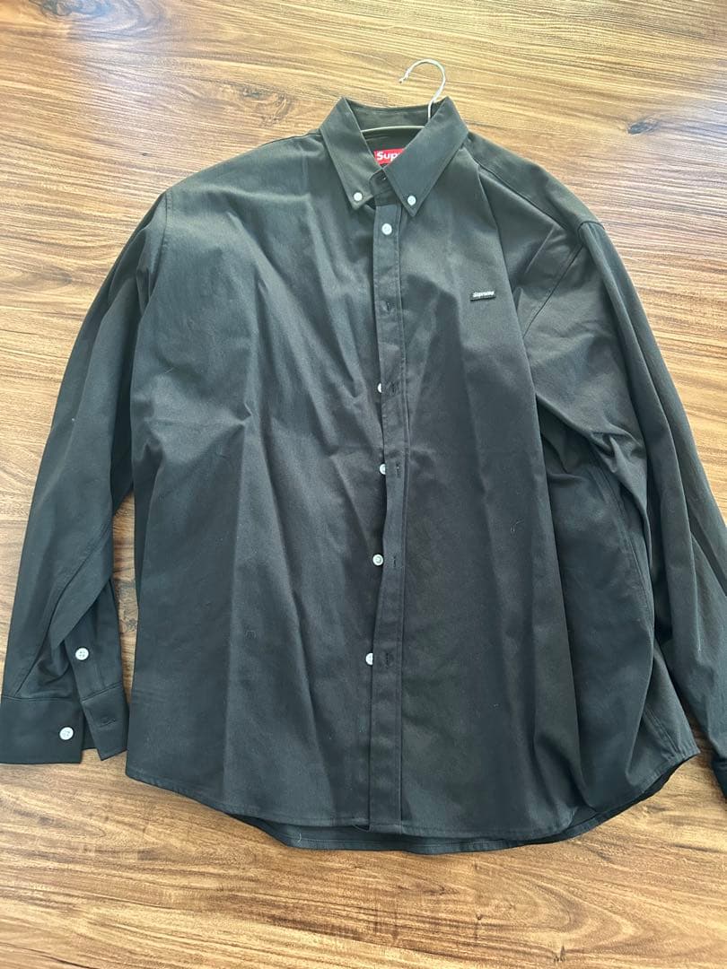 Supreme ブラック ボタンダウンシャツ