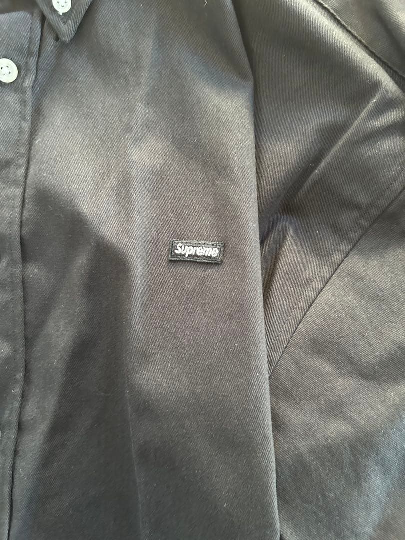 Supreme ブラック ボタンダウンシャツ