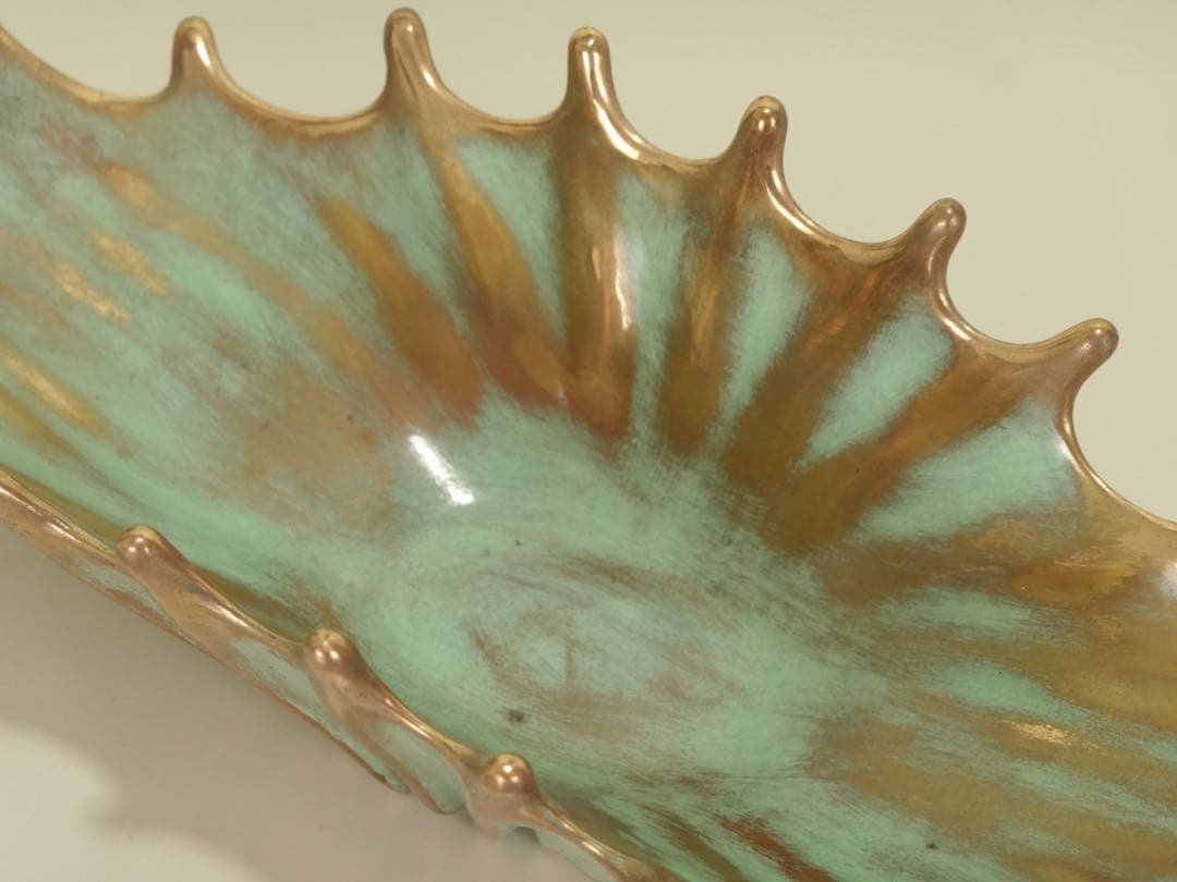 送料無料　イタリア鋳金工房　VENTURI ARTE　ブロンズ　フルーツボウル