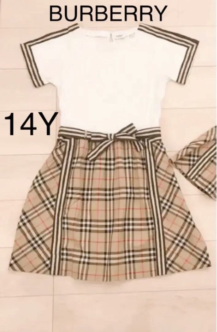 現行タグ　Burberry キッズ　ワンピース　14Y 大人でも可能