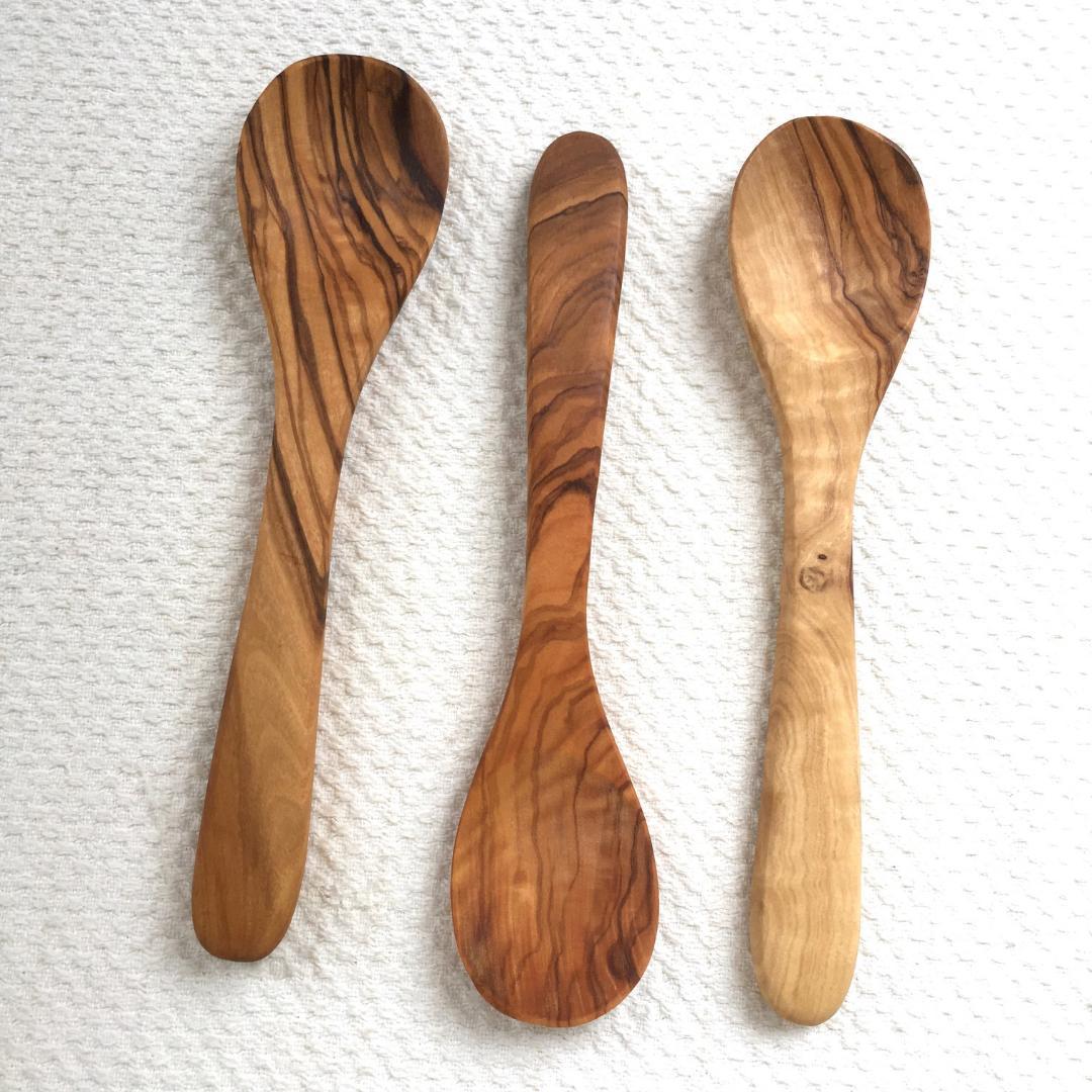 大きなお口で「いただきま～す！」　オリーブのスプーン5本セット　Hejera20