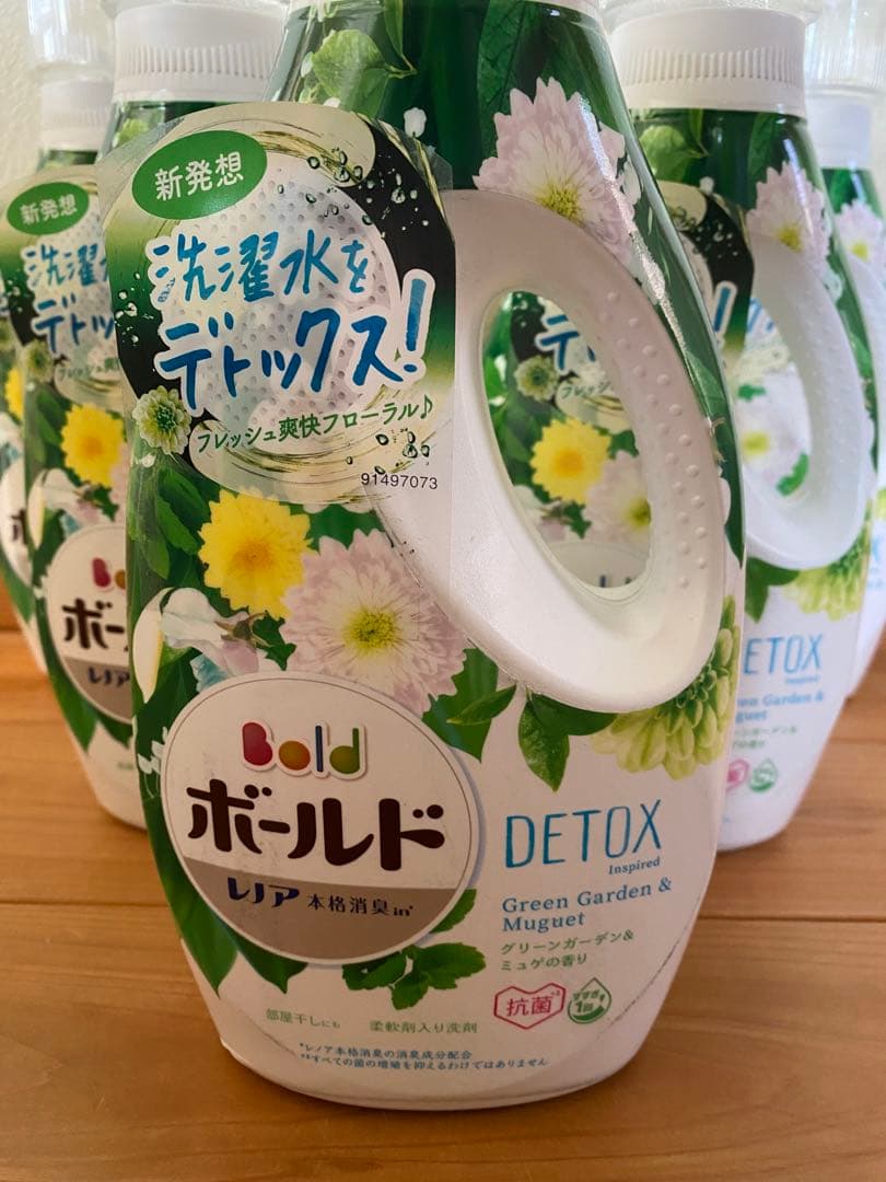 〈廃盤品〉ボールド　液体洗剤　グリーンガーデン＆ミュゲの香り　本体850g×6本