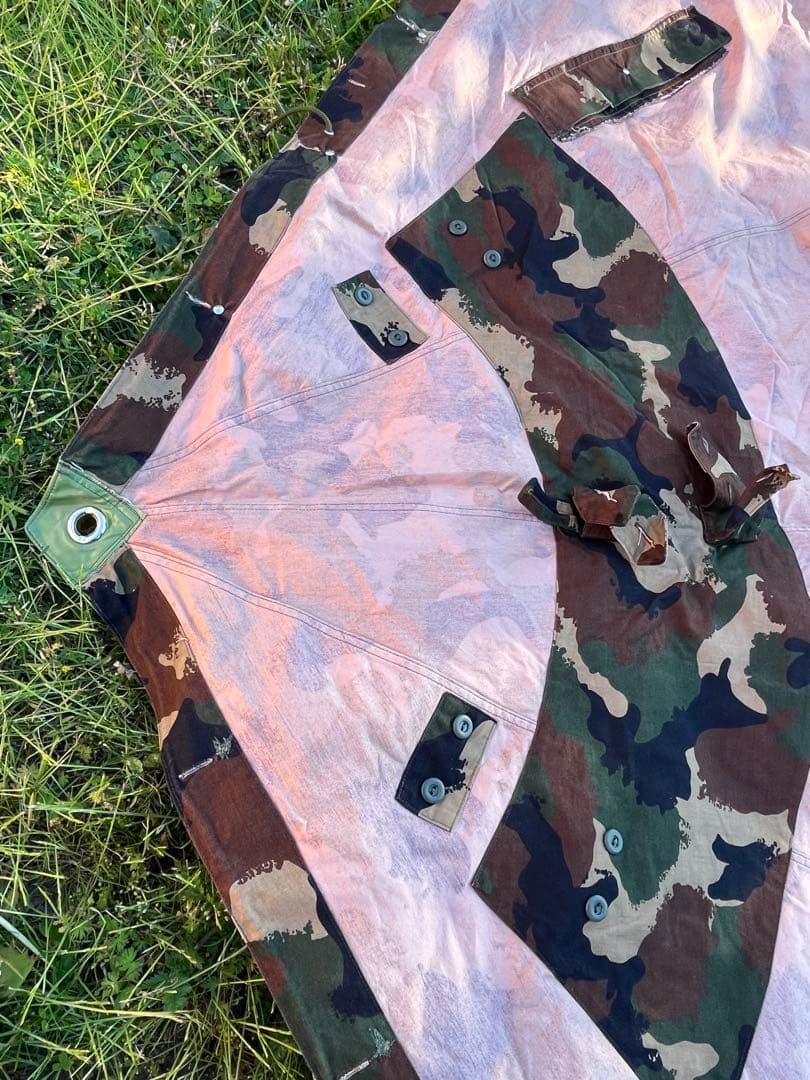 [A] ハンガリー軍幕　M90カモ 軍幕　ポンチョテント　1枚