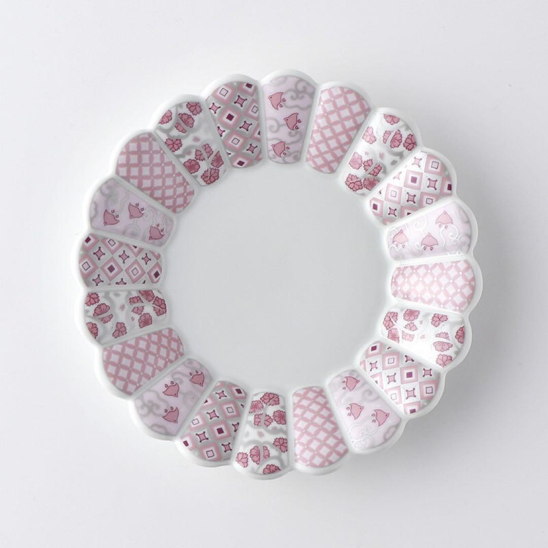 林九郎窯 花離宮 19cm 丸皿 6枚