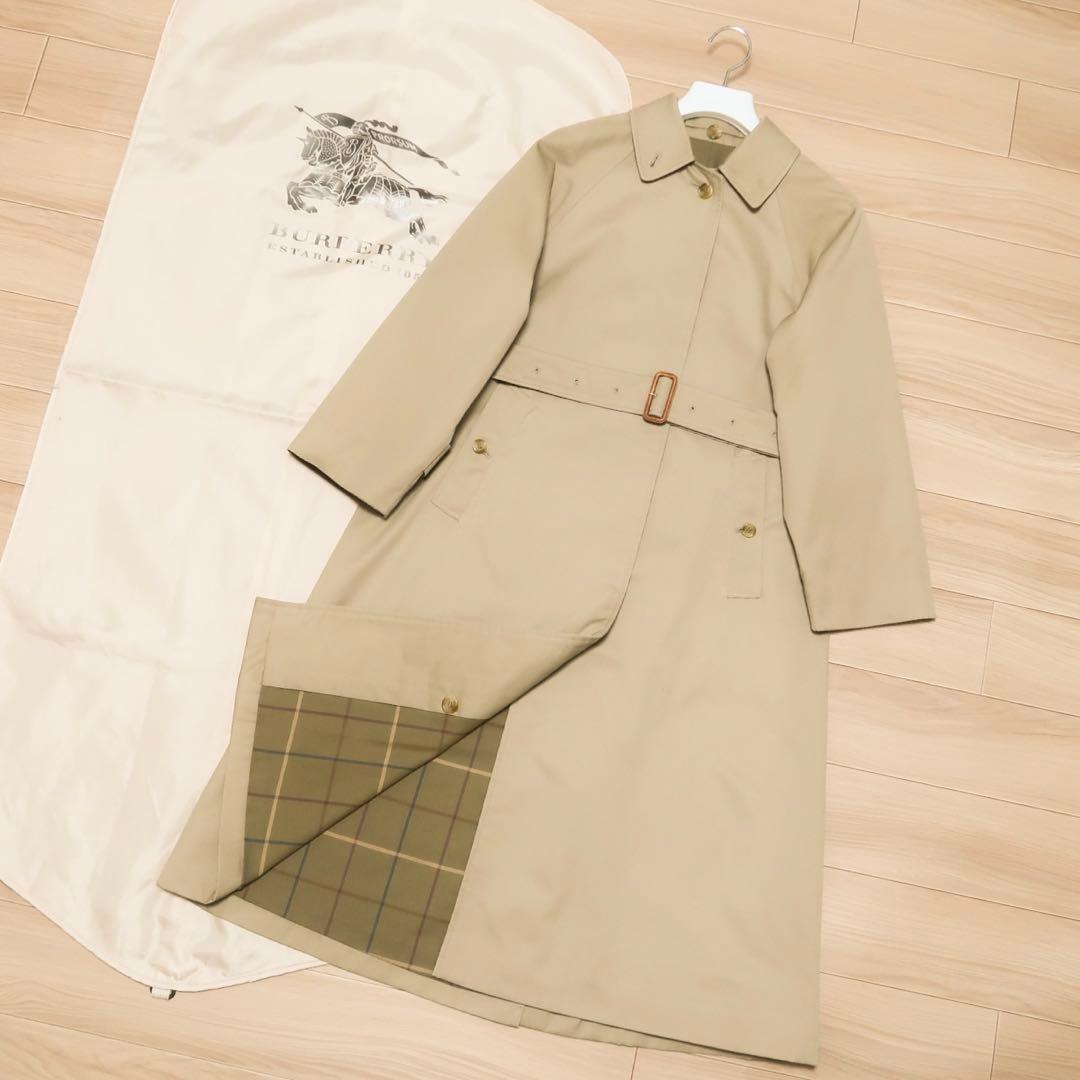一枚袖 英国製 ヴィンテージ BURBERRY ステンカラーコート バーバリー