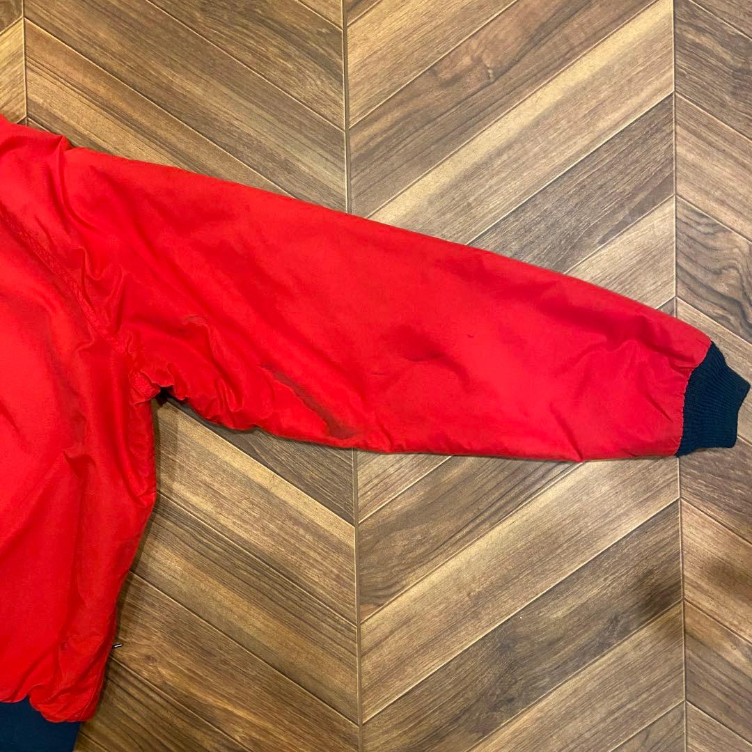 80s L.L.bean 赤 レッド M ウォームアップジャケット