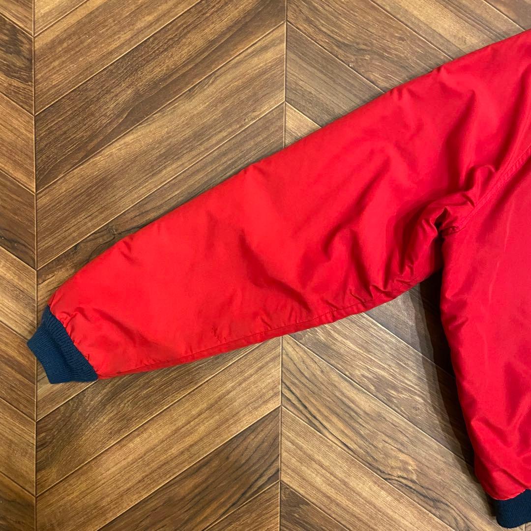 80s L.L.bean 赤 レッド M ウォームアップジャケット
