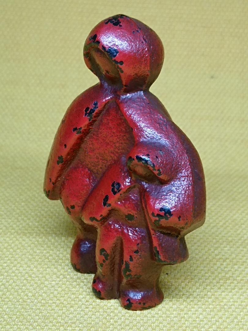 人形　金属　彫像　オブジェ　置物　インテリア　工芸品　美術品　A1302