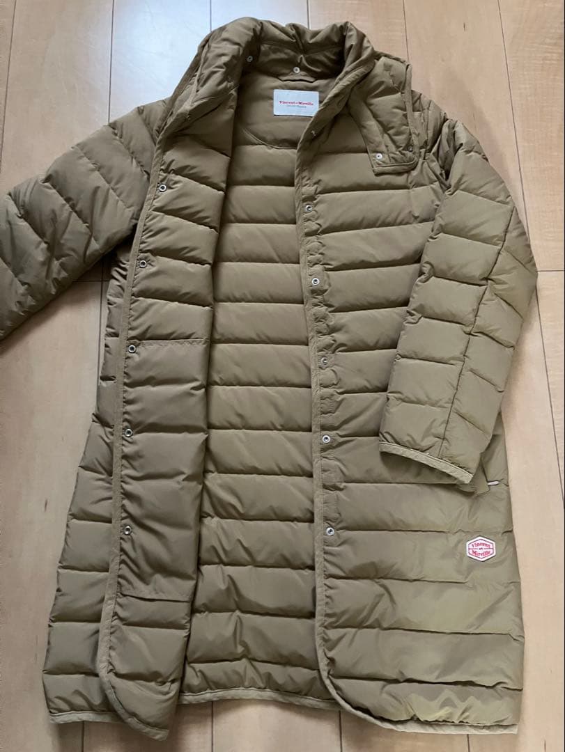 ヴァンソンエミレイユ　フード付きロングダウンコート