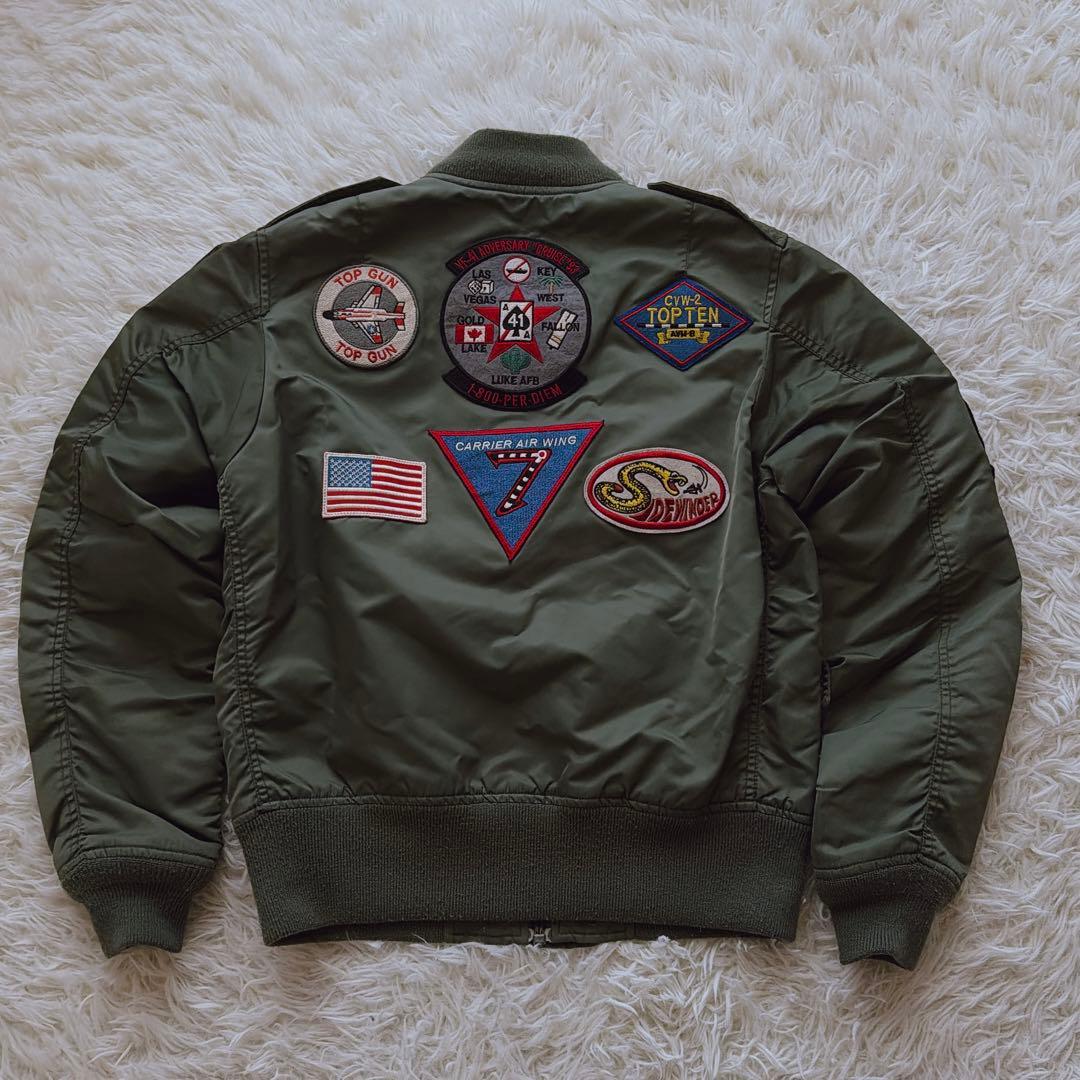 AVIREX L-2B ブラックエース MA-1 フライトジャケット ブルゾン