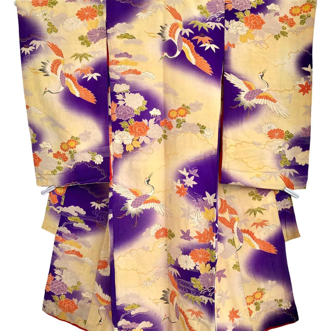 アンティーク3歳 女の子 子供着物 七五三 アンティーク着物 NO4