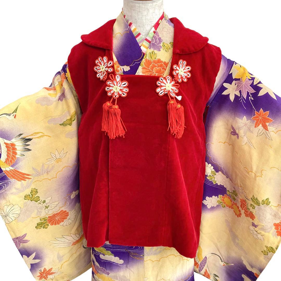 アンティーク3歳 女の子 子供着物 七五三 アンティーク着物 NO4