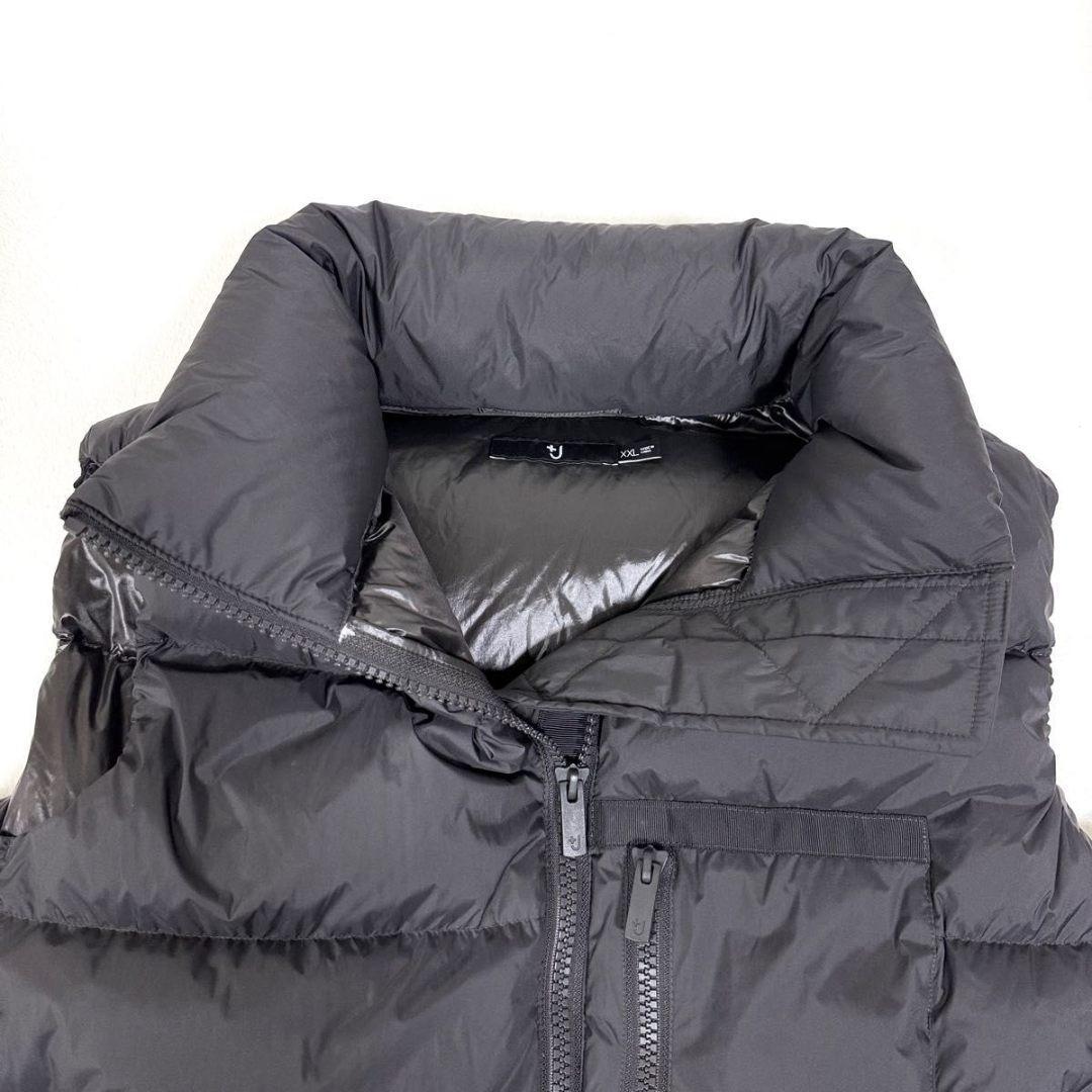 【美品】UNIQLO +J ダウンボリュームベスト 大きいサイズ ダークグレー