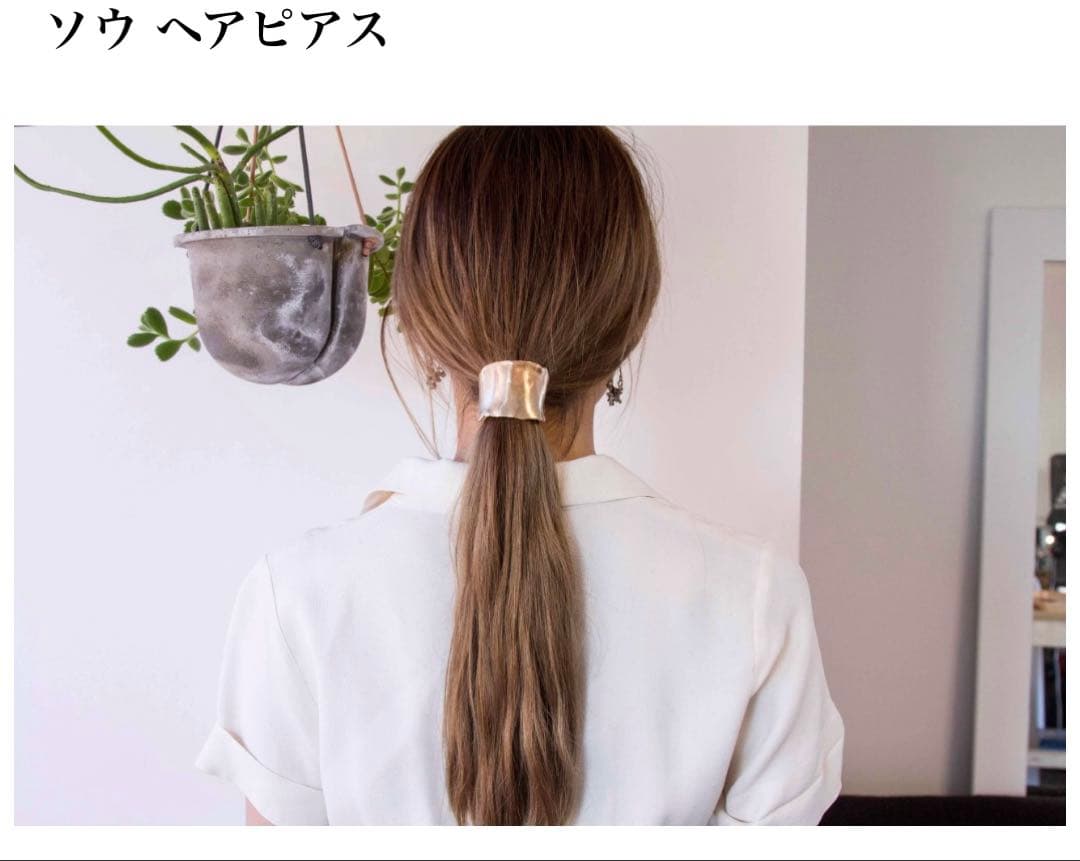 プリュイ　ソウ ヘアピアス　シルバー