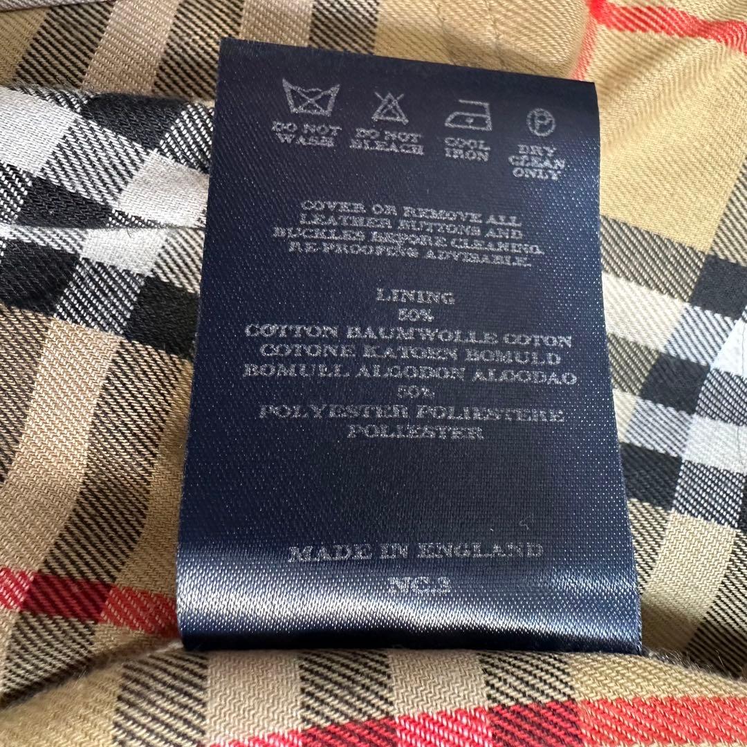 バーバリーロンドン ベージュ バルマカーンコート ノバチェック ベルト 英国製