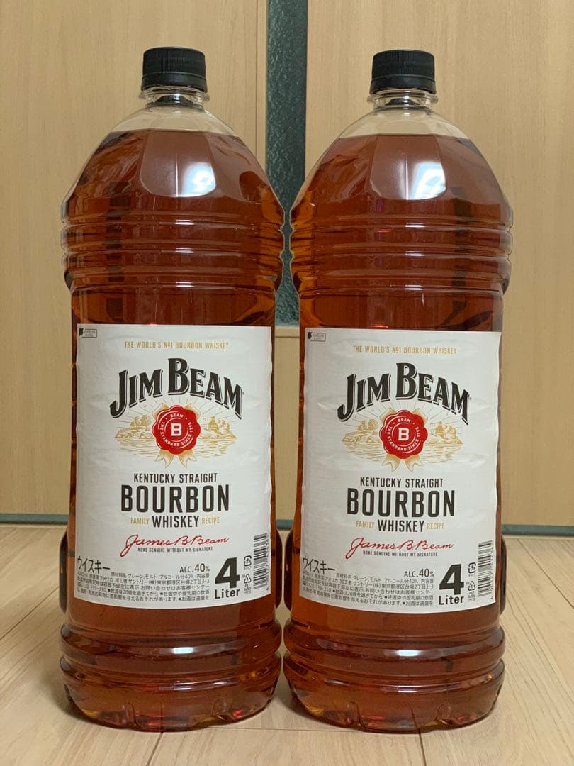 【新品未開封】 ジムビーム ウィスキー 4L 2本