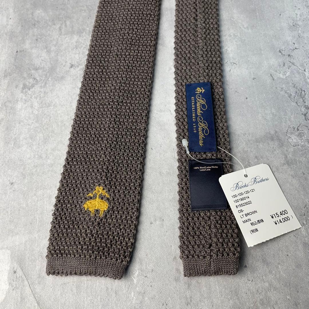 新品 Brooks Brothers ゴールデンフリース ニットタイ ネクタイ