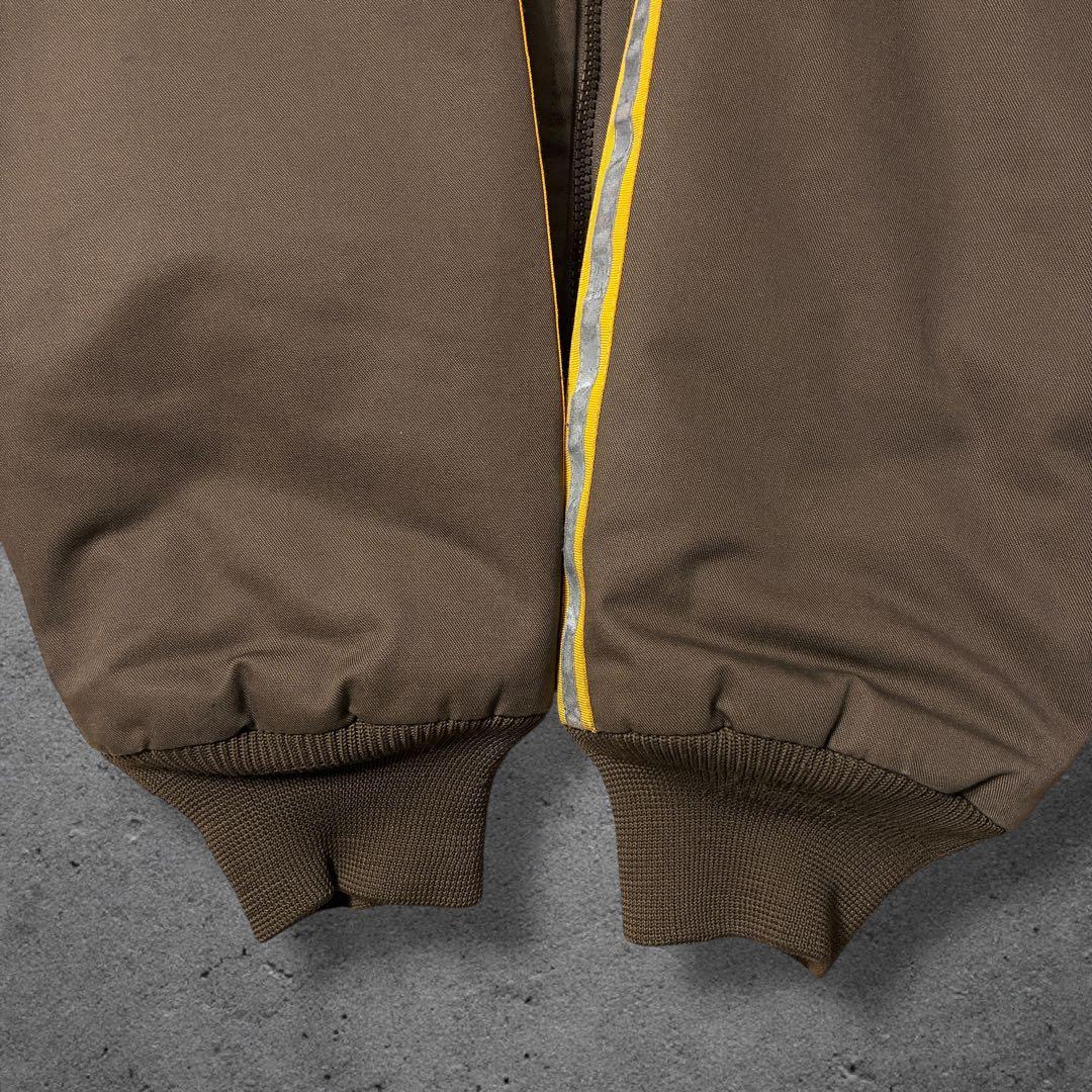 企業ロゴ中綿ワークジャケットups 2XLブラウンCINTASリフレクターma1