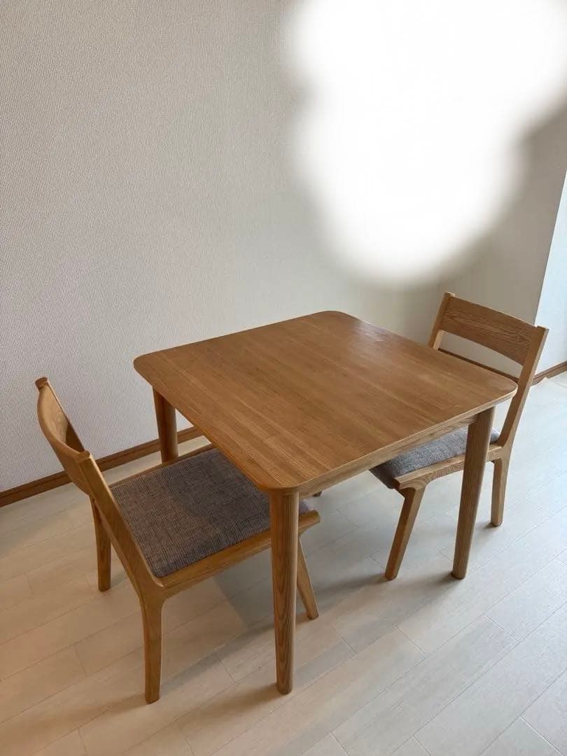 定価49580円　北欧風　天然木 ダイニング3点セット