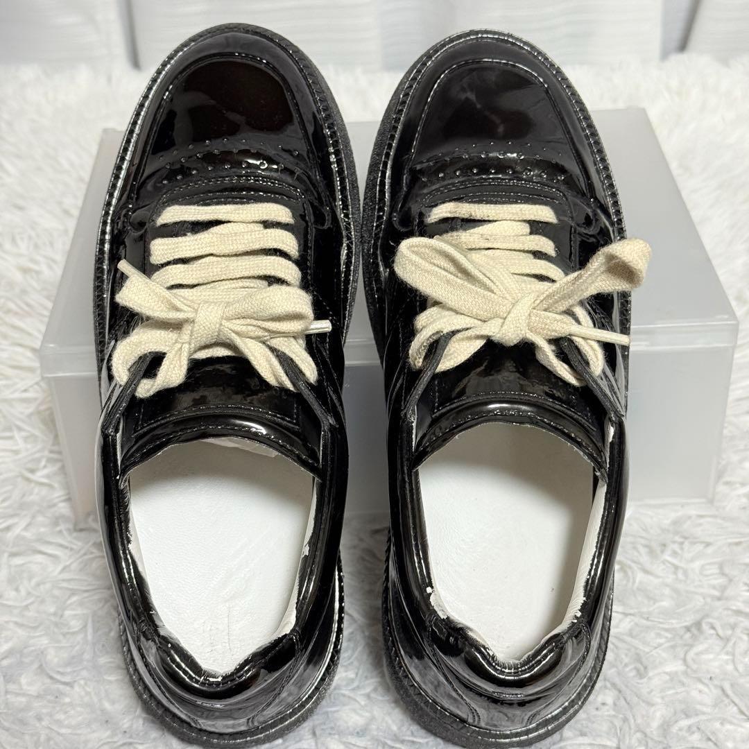 美品✨メゾンマルジェラ　プラットフォームジャーマントレーナー　スニーカー　黒