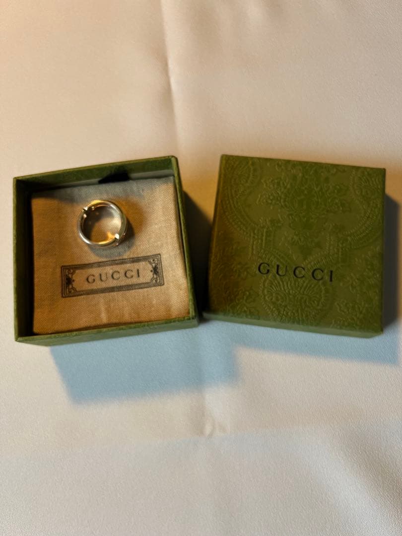 GUCCI グッチ シルバーリング 指輪 SV925 メンズ レディース 箱付き