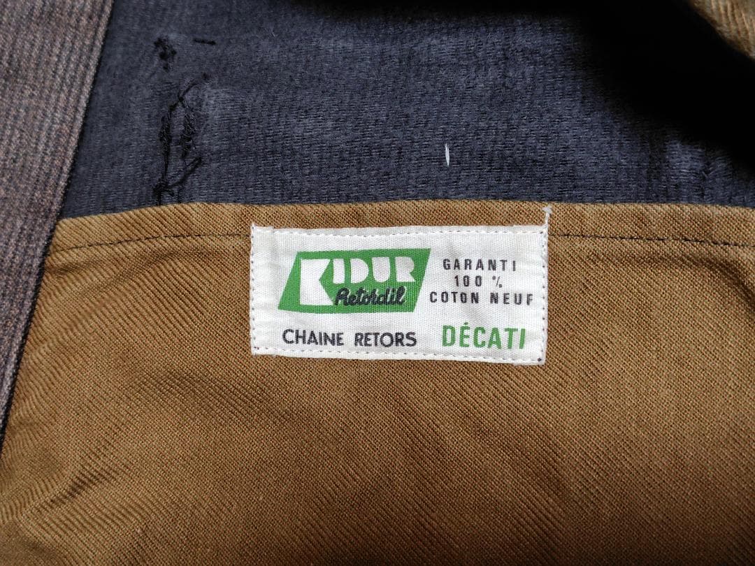 50s 60s フレンチ ハンティングジャケット コットンピケ