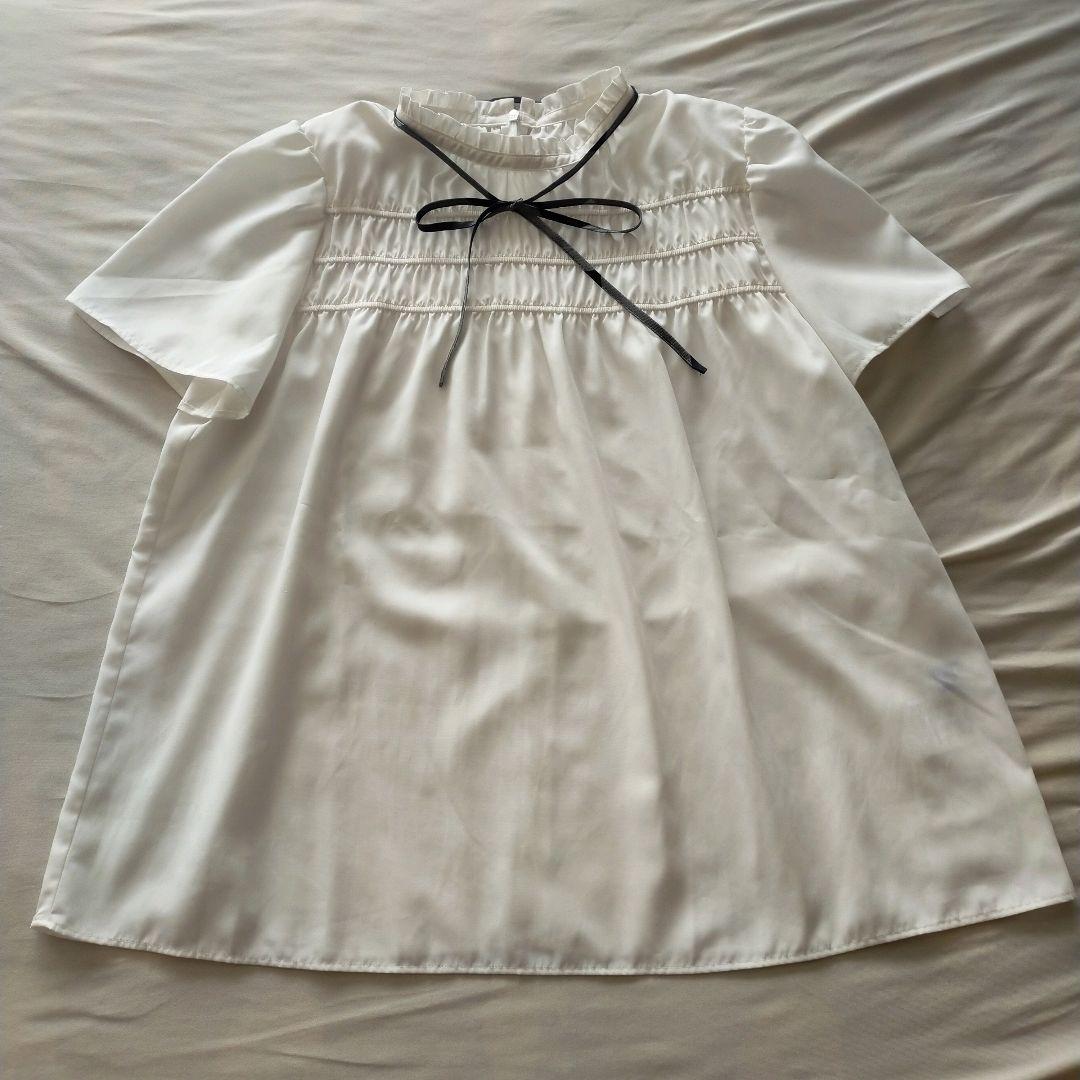 ブルーレーベルクレストブリッジ コットンライクスパンローンシャーリングブラウス