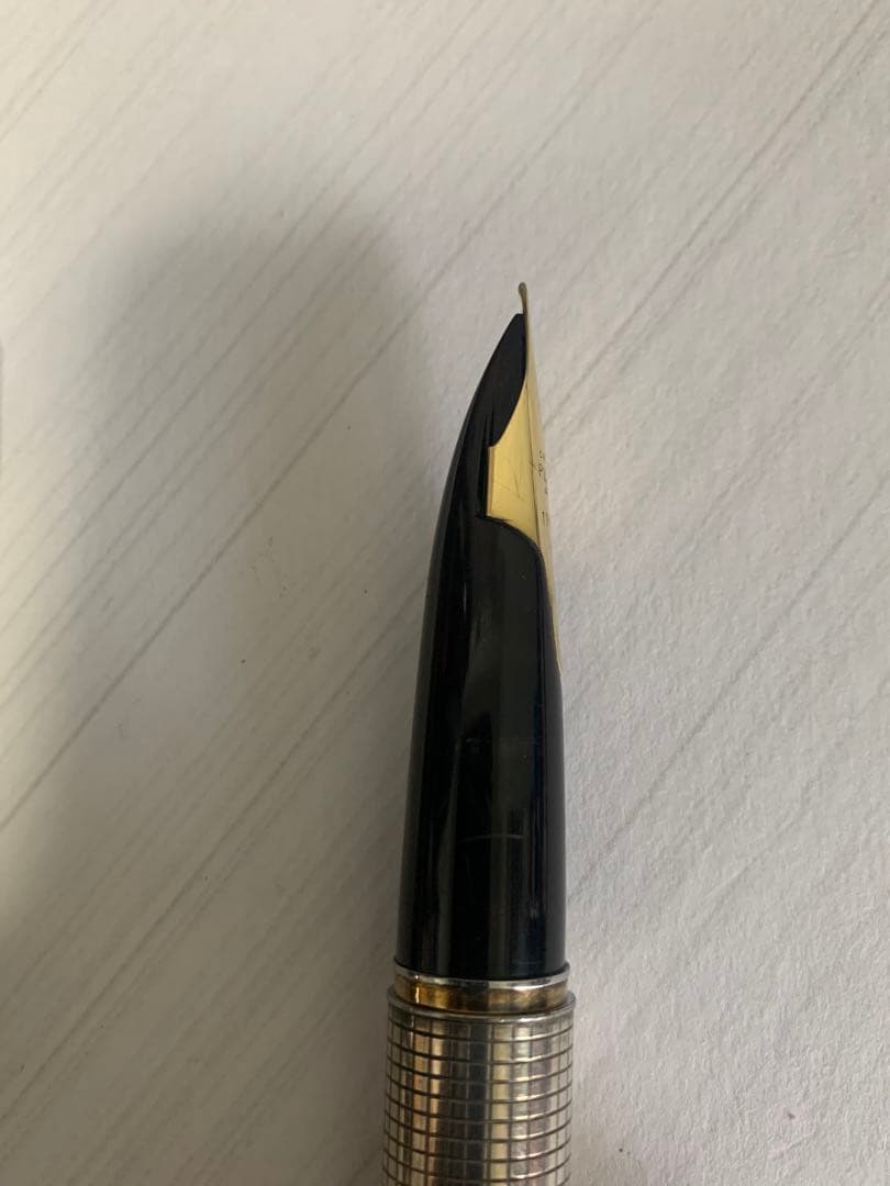 PILOT Elite シルバー 万年筆 18Kペン先