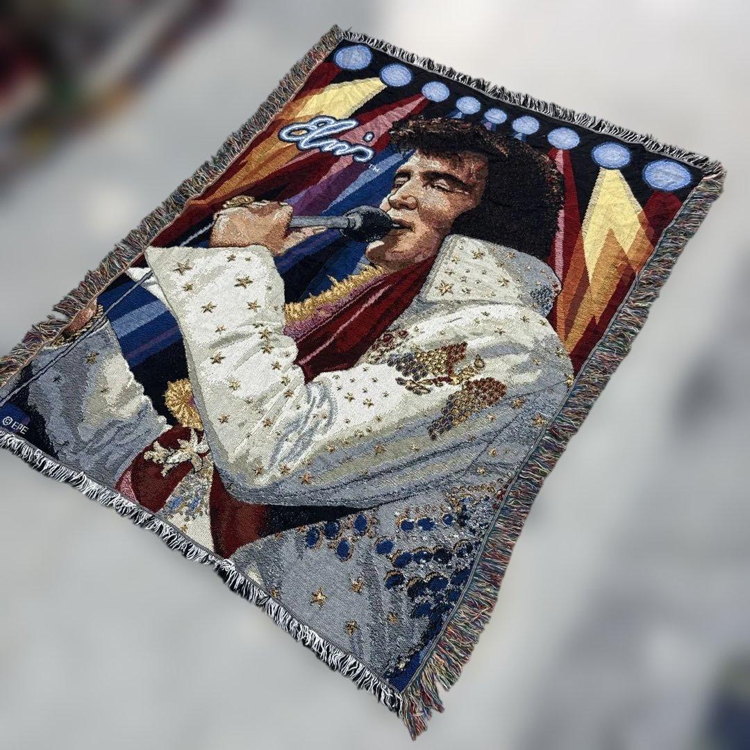 歌手　エルビスプレスリー　ブランケット　マルチカバー　ラグ　148x115