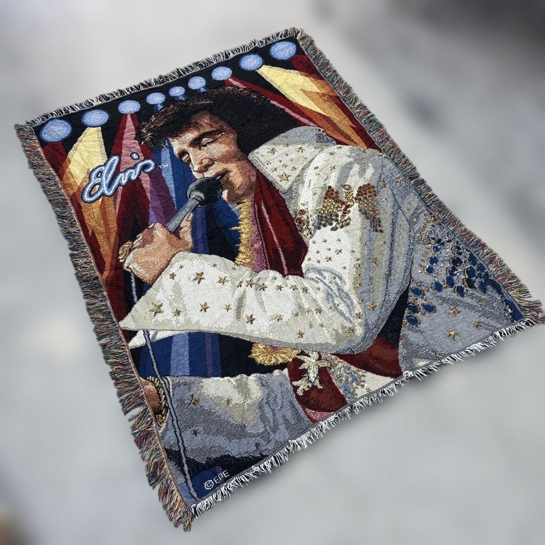 歌手　エルビスプレスリー　ブランケット　マルチカバー　ラグ　148x115