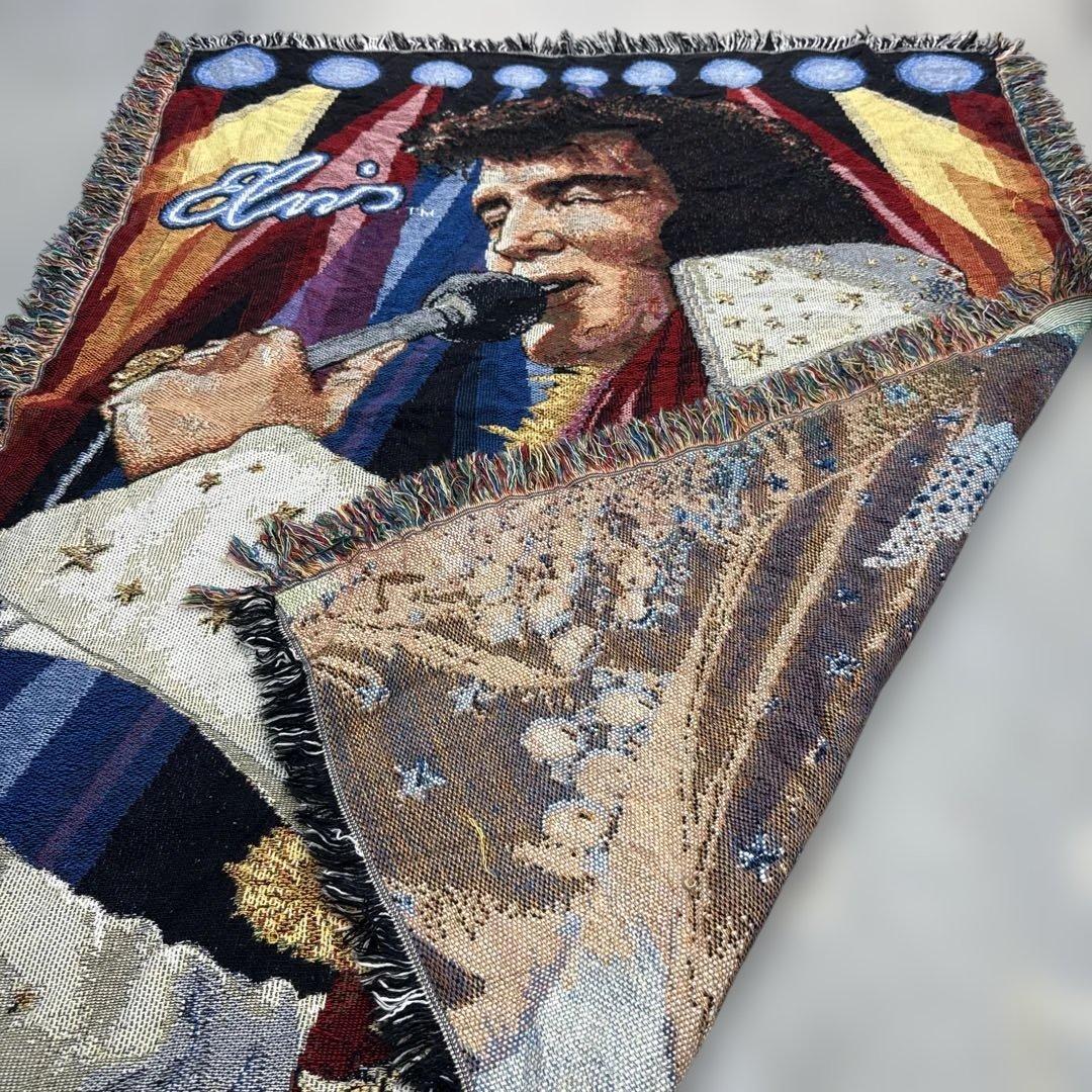歌手　エルビスプレスリー　ブランケット　マルチカバー　ラグ　148x115