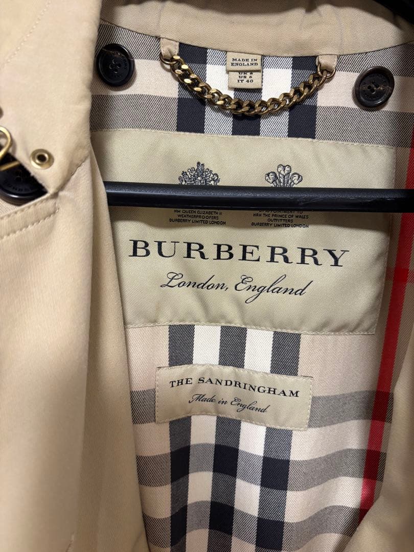 【hideBURBERRY LONDON SANDRINGHAMライナー付