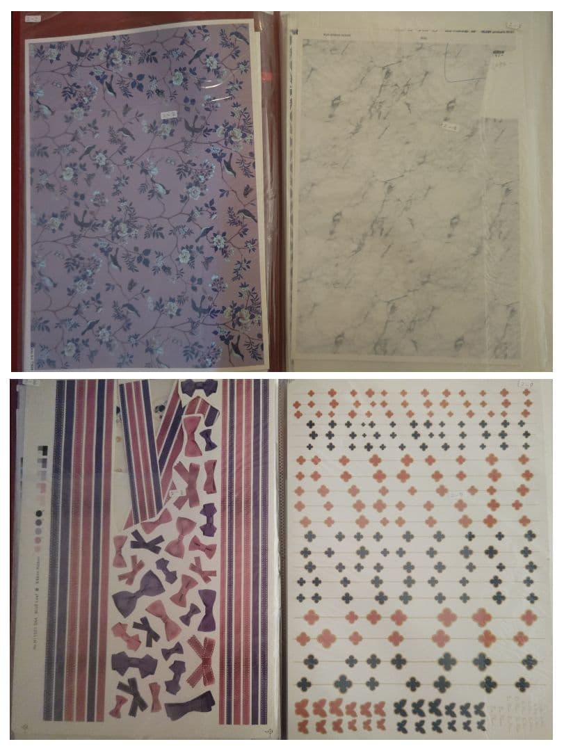 １８種類まとめ売り　ポーセラーツ用 転写紙 ／セット