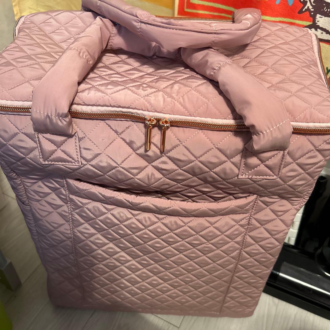 送料無料 Francfranc キルティング ソフトキャリーバッグ ピンク