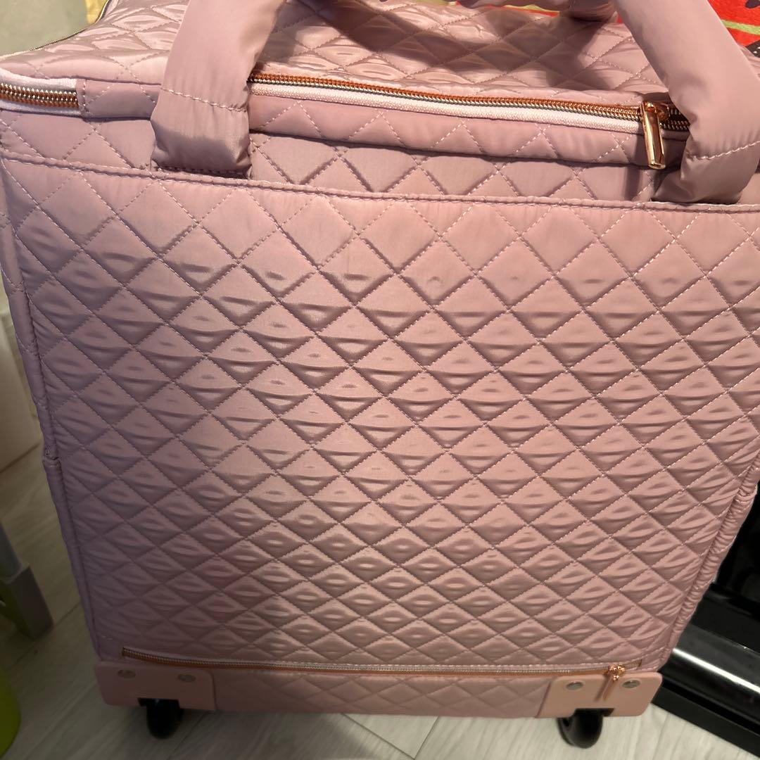 送料無料 Francfranc キルティング ソフトキャリーバッグ ピンク