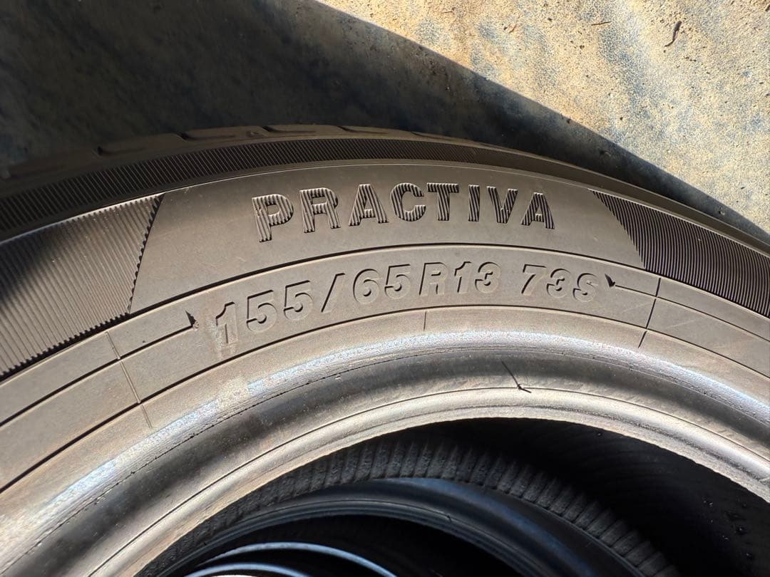 ヨコハマサマータイヤ155／65R13 73S深溝