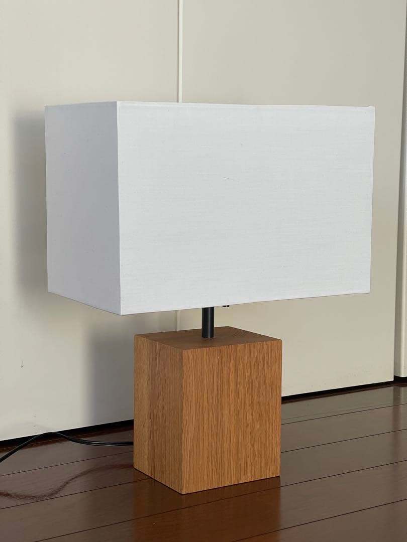 無印良品 MJ-SOSA スタンドライト用オーク材スタンド 四角シェード