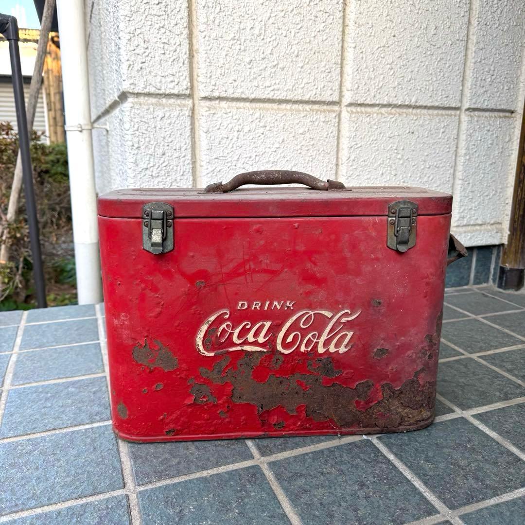 週末お値下げ Coca-Cola 赤い金属製クーラー