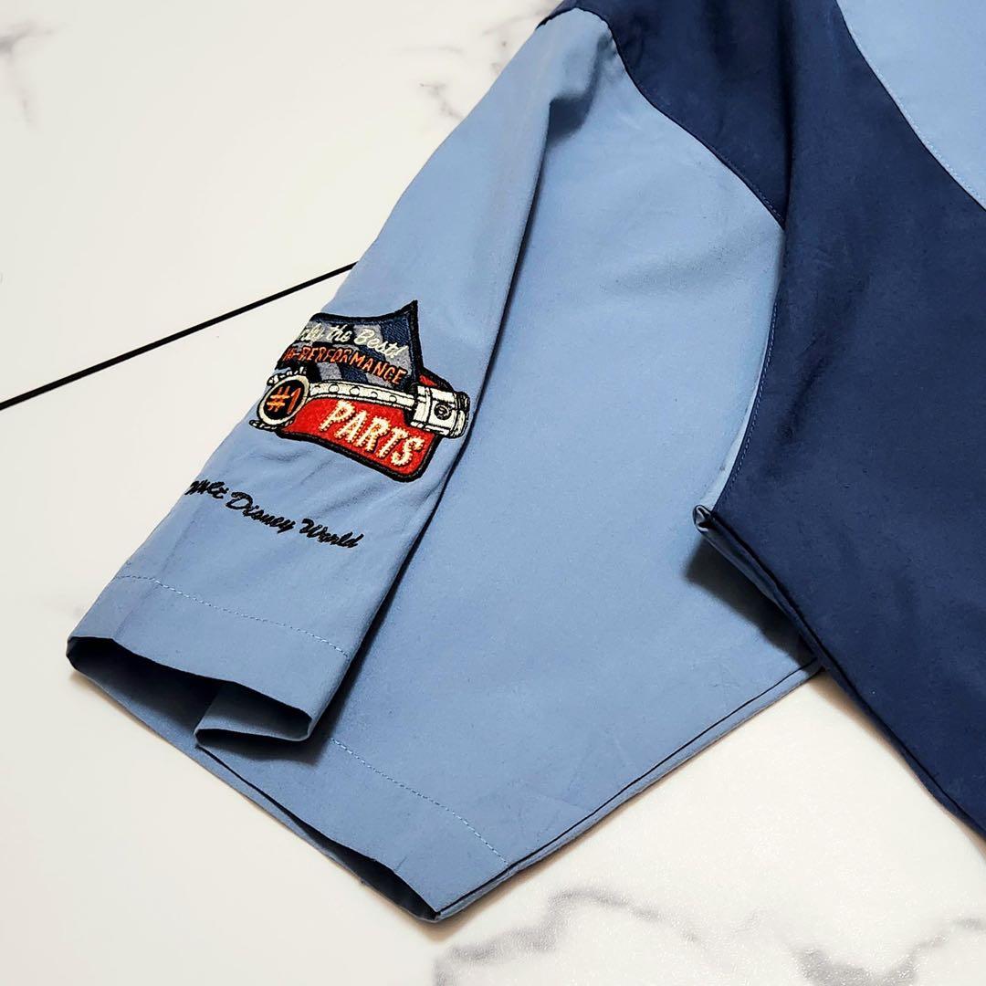 DISNEY ディズニー ヴィンテージ ボーリングシャツ PETE ピート 刺繍